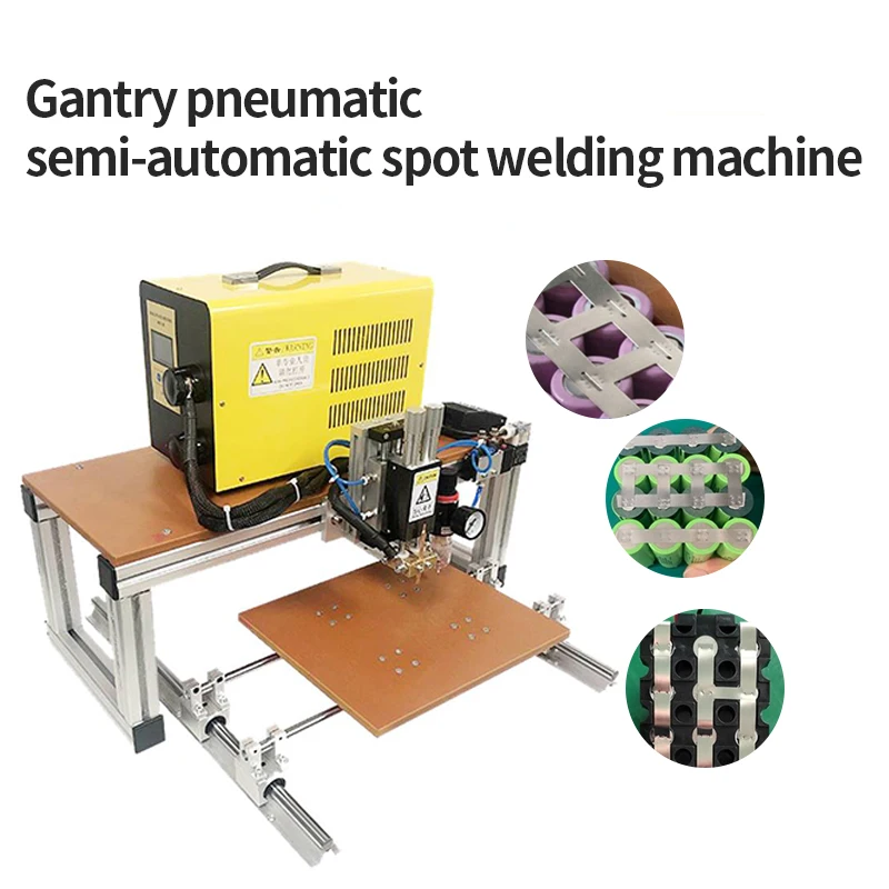 Soldador pneumático semiautomático a ponto, Máquina de solda para quilha de aço, Pequena chapa de aço inoxidável, Soldagem manual