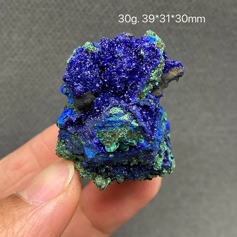 100% natural azurite and malachite symbiotic raw stone mineral specimen healing crystal gem collection