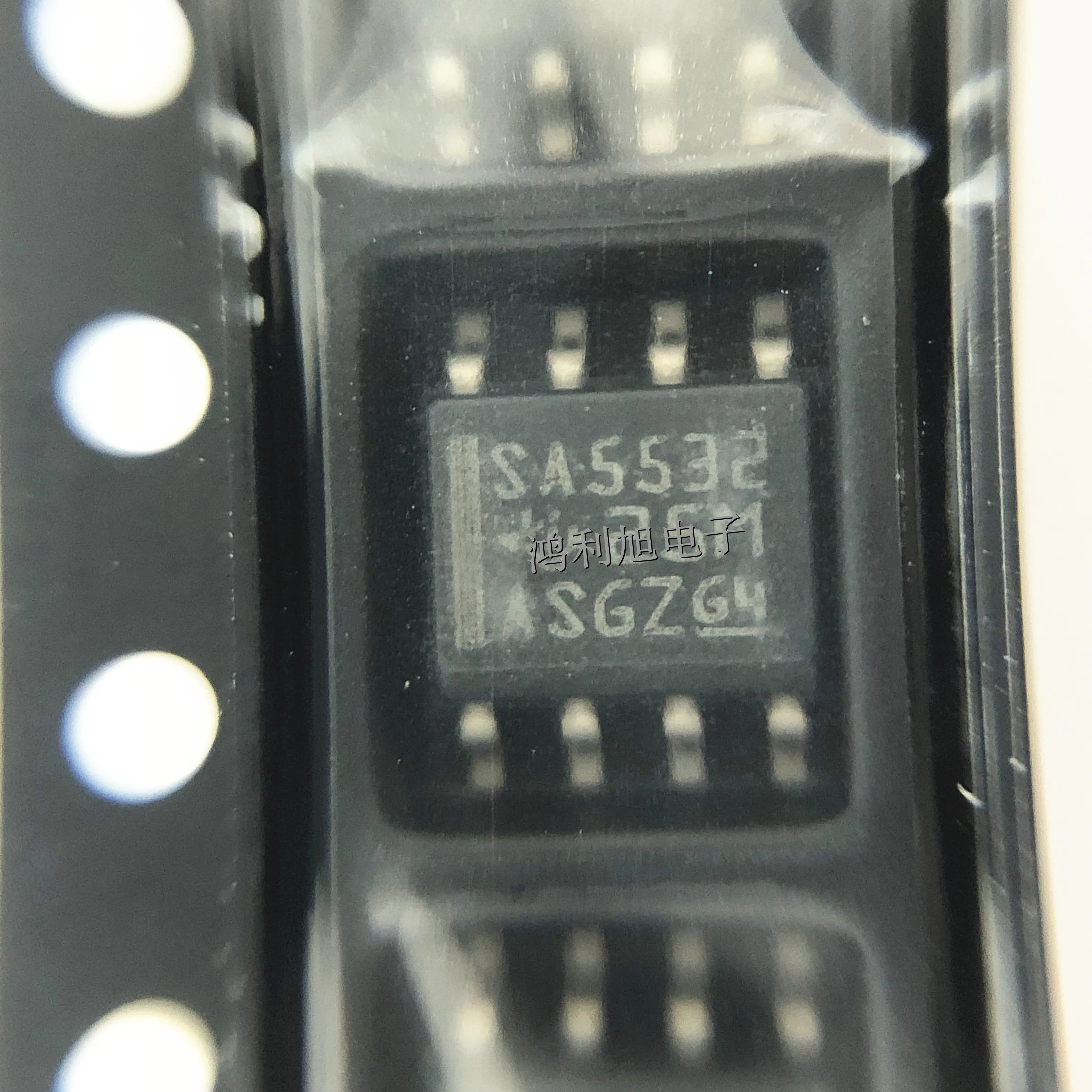 10PCS/Lot SA5532DR MARKING:SA5532 Op Amp Dual Low Noise Amplifier ±15V 8-Pin SOIC T/R