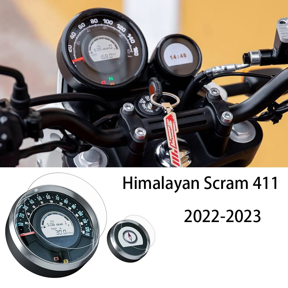 High-Quality TFT LCD Protective Films - Scram411 Accessories For Royal Enfield Himalayan Scram 411 Dashboard Screen Protector