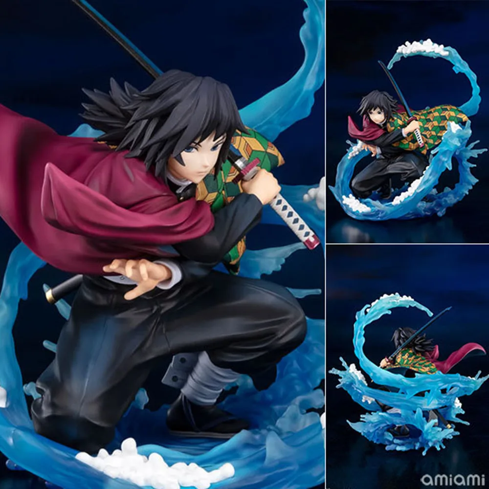 17 CM Demon Slayer Anime Figuur Tomioka Giyuu Action Figure Water Pijler Model Collectie Speelgoed