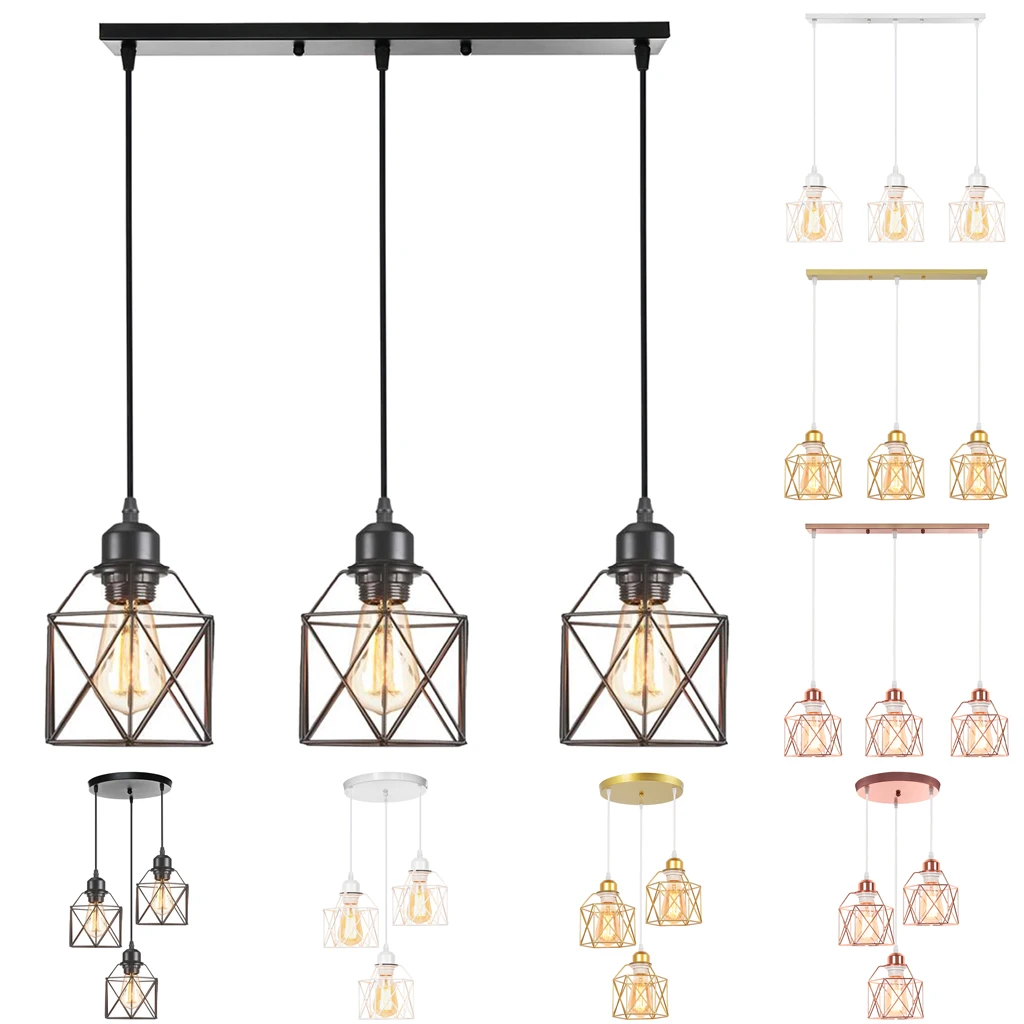 

Vintage Pendant Lamp Iron Industrial Ceiling Lighting Restaurant Ceiling Chandelier Indoor Metal Modern Hanging Light Fixture