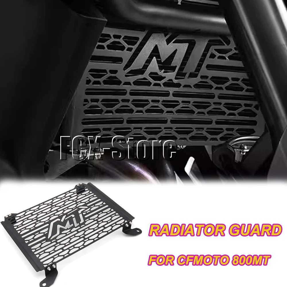 Motorcycle Black Radiator Grille Guard Oil Cooler Cooling Cover Protection For CFMOTO 800MT 800 MT 800mt 800 mt 2021 2022 2023