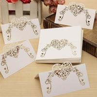 50pcs Place Cards Wedding Party Decoration Table Decor Table Name Message Greeting Card Event Party Supplies Seating Card