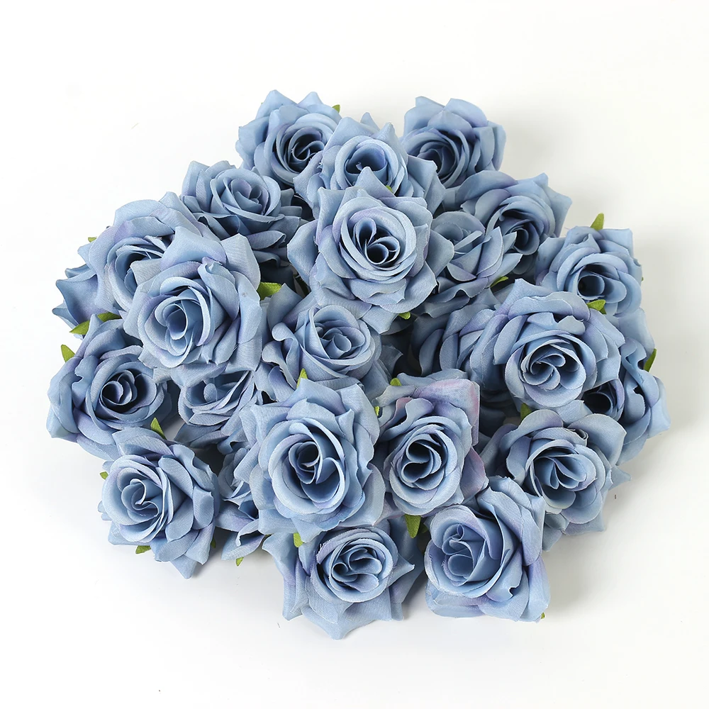 5/10Pcs Rose Künstliche Blumen 6CM Gefälschte Blume Für Wohnkultur Hochzeit Ehe Dekorationen Ornamente Handwerk Girlande zubehör – Detail 7