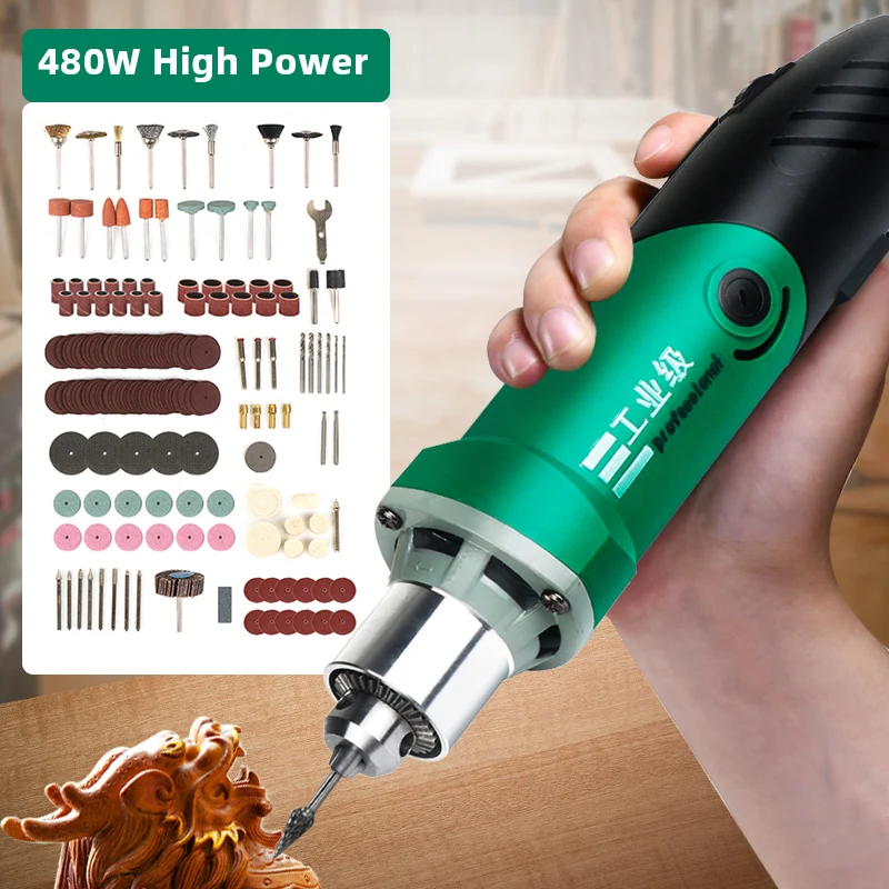 Dremel o zmiennej prędkości 480W Mini wiertarka elektryczna szlifierka elektryczna grawer szlifierka do narzędzi obrotowych Dremel wiertarka rzeźbiarska