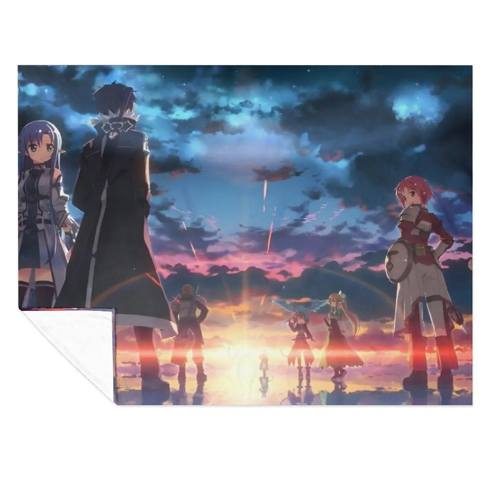 

Sword Art Online - Cover Image Throw Blanket Bed covers Cute Plaid blankets and throws For Decorative Sofa Blankets