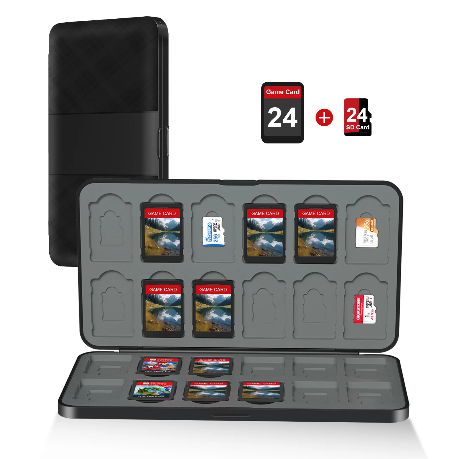 24 In 1 Switch Card Protective Case for Nintendo Switch/ Switch OLED/ Switch Lite Game Card Storage Protective Game Cards Box