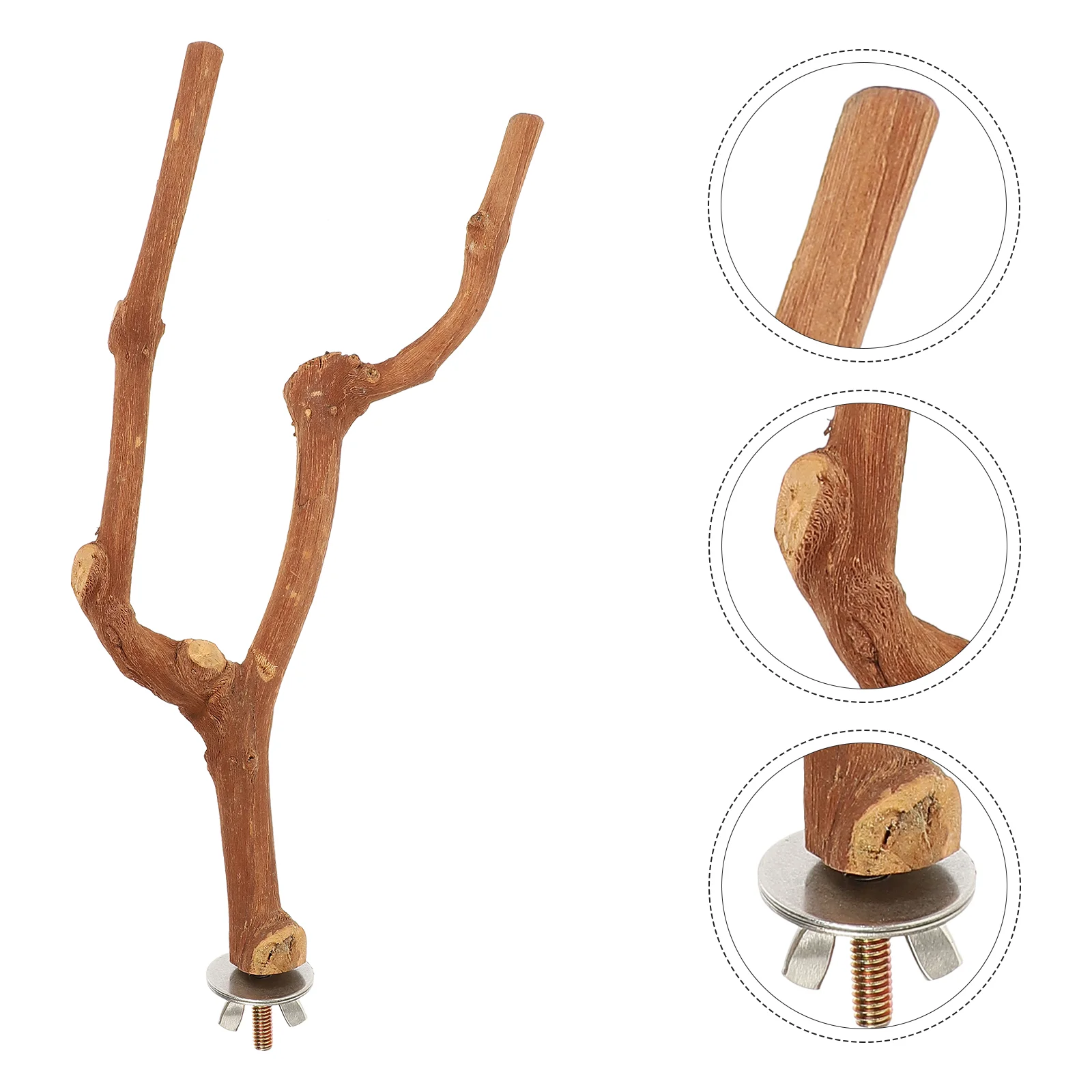 

Bird Tree Branch Stick Toy Accessories Parakeet Cage Long Tail Parrot Stand Grape Vines Claw Grinding