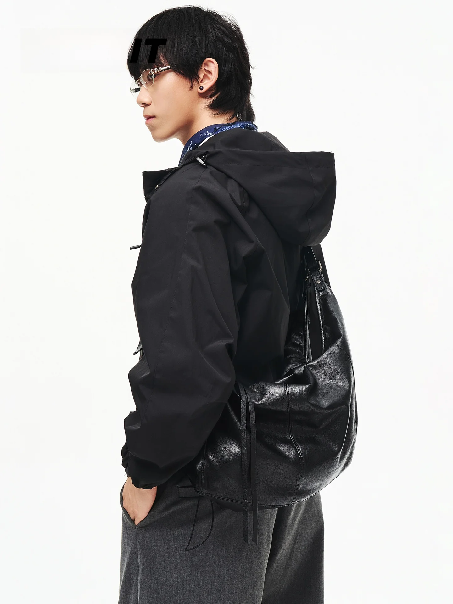 Nesbit Autumn New Soft Leather Men's Shoulder Crossbody Bag Trendy Dumpling Bag Comfortable Sensation Double Strap Casual Style