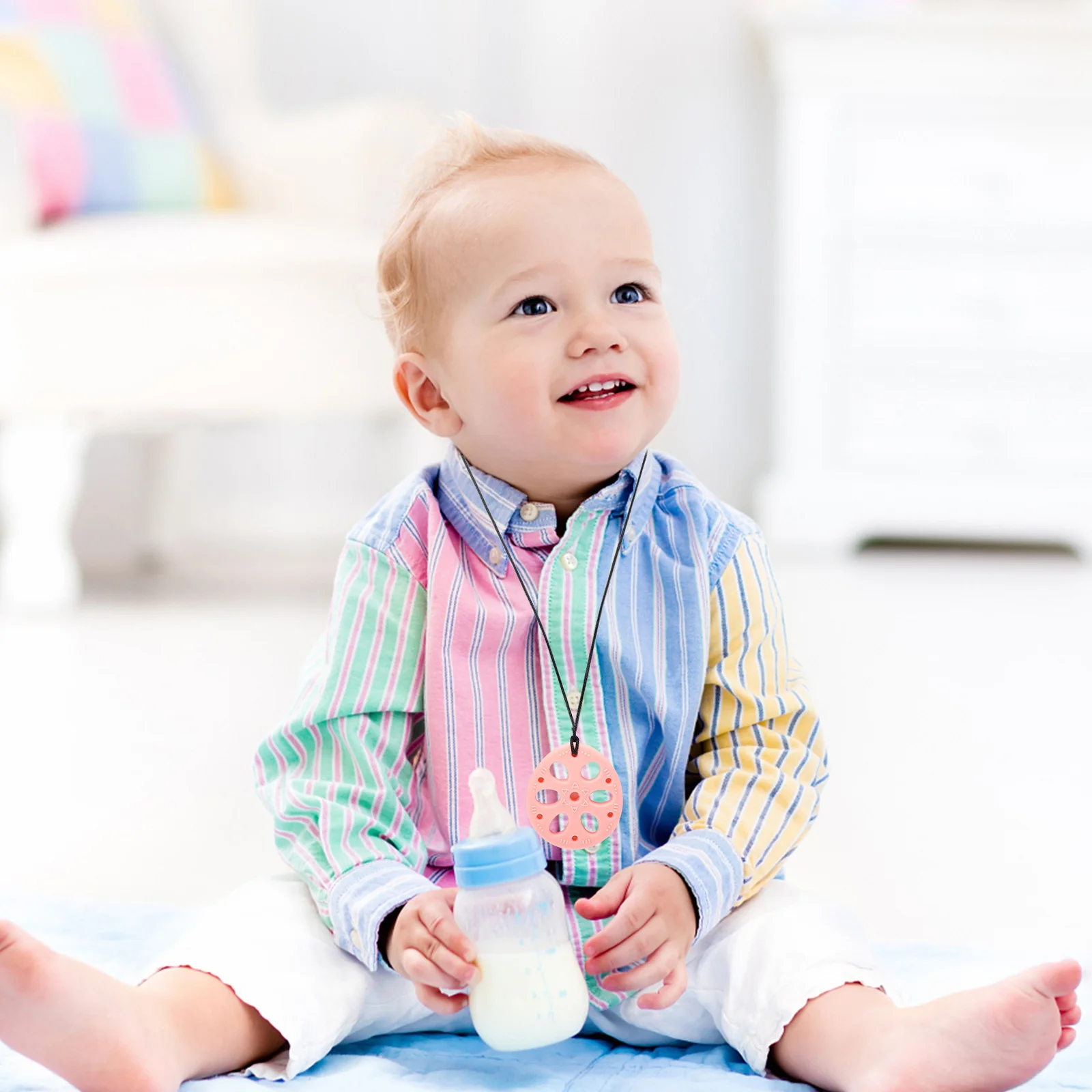 

2pcs Baby Teething Infant Molar Teether Chewable Sensory Texture Exercise Fingers Coordination Soothing Gum Relief Anti-Drop