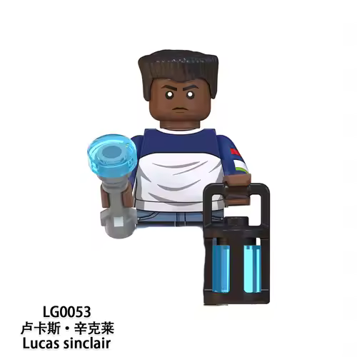 The Terrible Movie Upside Down Dustin Mike Lucas Will Eleven Model Building Blocks Enlighten Action Figure Toys For Children - Image 29