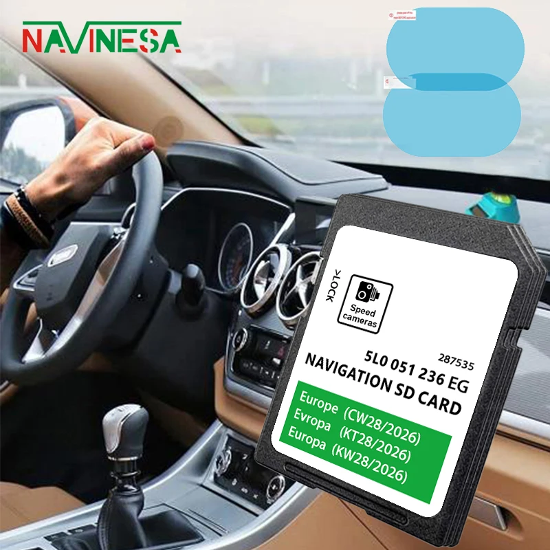 

for Skoda Rapid from 2015-2020 Car MIB2 32GB Sat Nav Europe Map Navigation 2026 Version Software Discover Media SD Card