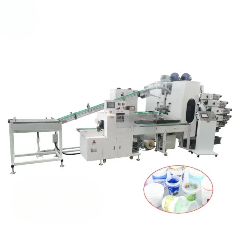 DX-JY6 Automatic drinking cup printer machine plastic cup 6 color high speed dry offset printing machine