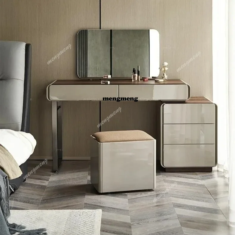 

Italian Minimalism Makeup Vanities Simple Light Luxury Bedroom Telescopic Makeup Vanities Storage Household Furniture A Mesa JTM
