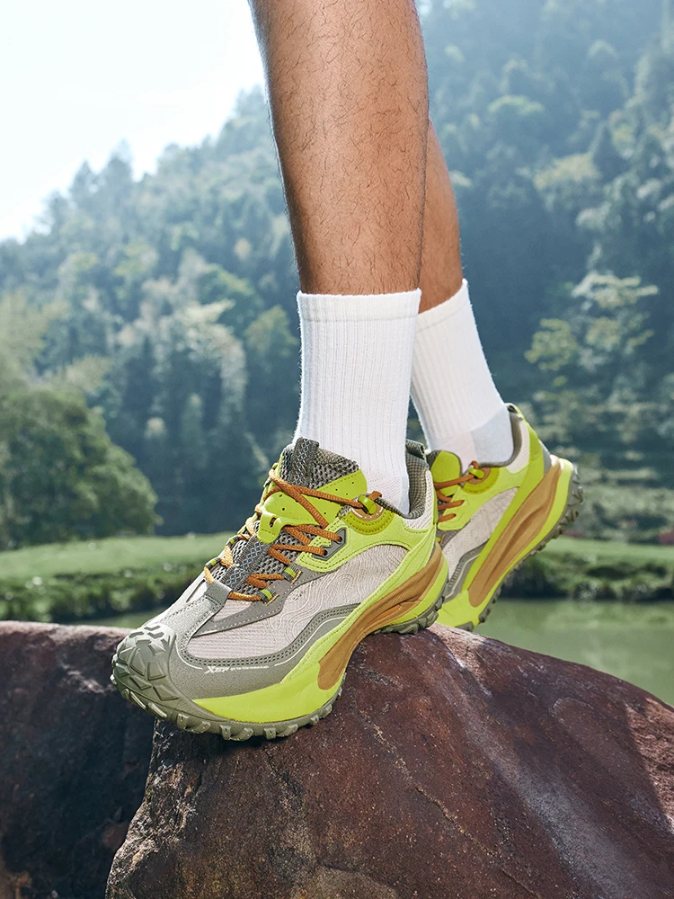 Xtep Flying Stone 2v2 | Outdoor-Wanderschuhe für Herren, atmungsaktive Trail-Laufschuhe, rutschfeste Wanderschuhe 874219170016 – Detail 7