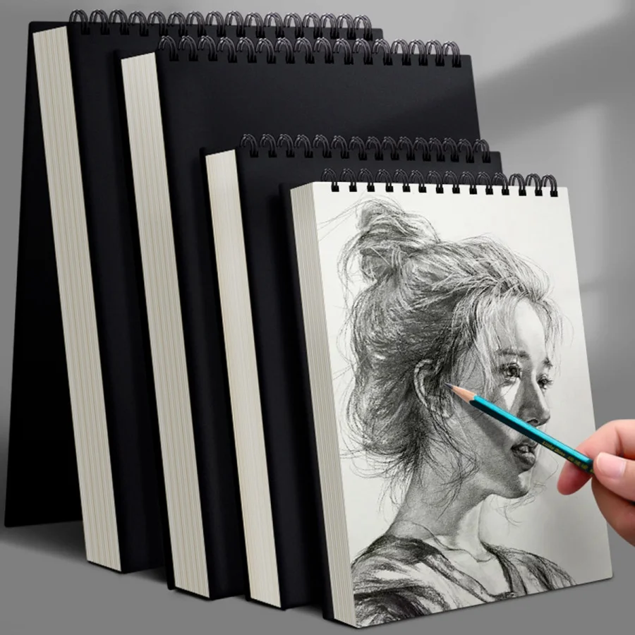 30 sheets of A3，A4, A5, A6, 16K roll sketchbooks, spiral binding, environmentally friendly thick paper, acid-resistant.