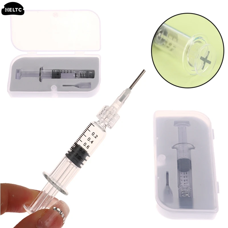 1pcs Outdoor Travel First Aid Supplies Glass Syringe Borosilicate Glass Prefillable Syringe Optional Capacity Borosilicate Glass