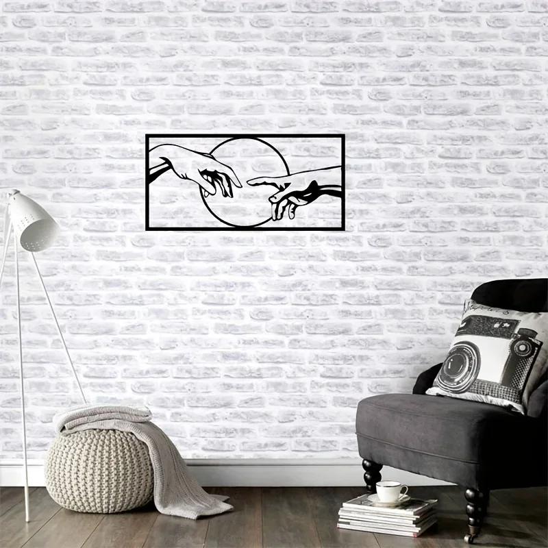 1 ชิ้นโมเดิร์นโลหะสีดําแขวนผนังศิลปะ Minimalist บทคัดย่อตกแต่ง Wall Art สําหรับบ้าน, ห้องนอน, ห้องน้ํา, ตกแต่งสํานักงาน
