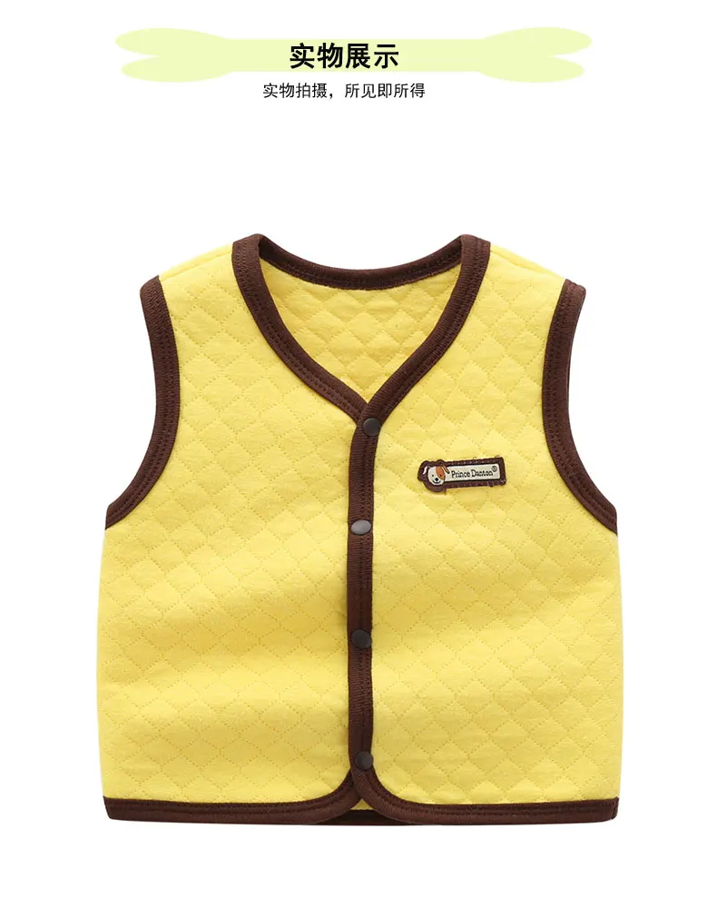 Baby weste aus reiner Baumwolle, Oberbekleidung für Frühling und Herbst, Kinder weste, Mädchen und Jungen, Typ a – Detail 6