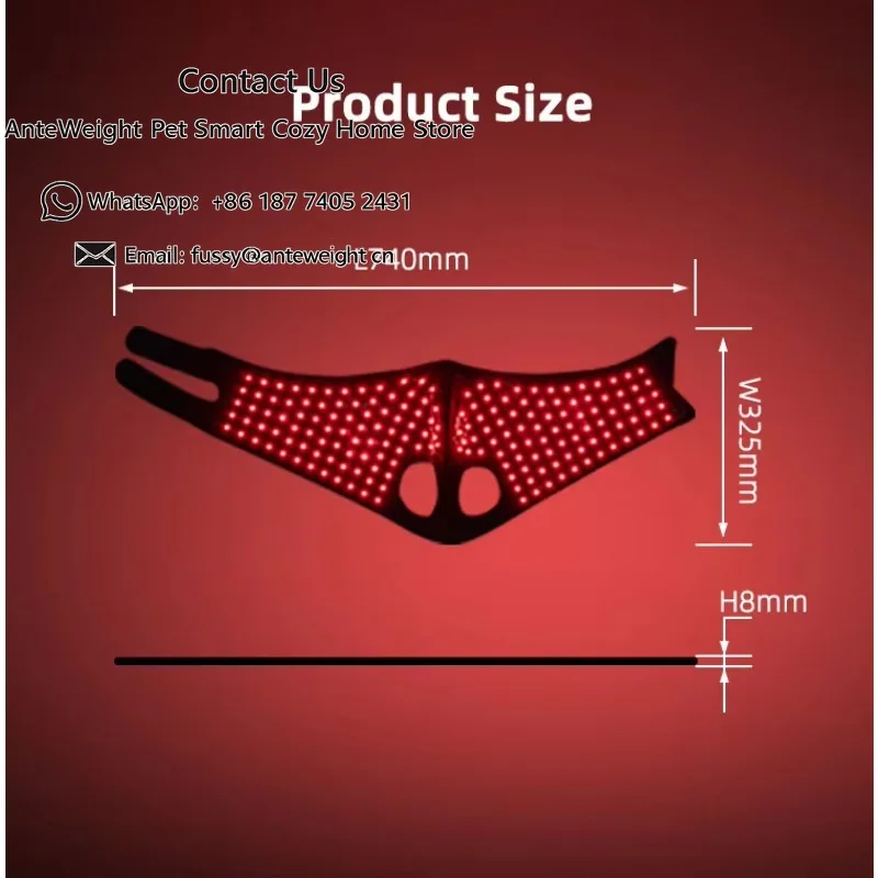 

Horse Equipment Red Light Physical Therapy Horse Girdle for Horse's Head, Relieves Pain and Accelerates Wound Healing