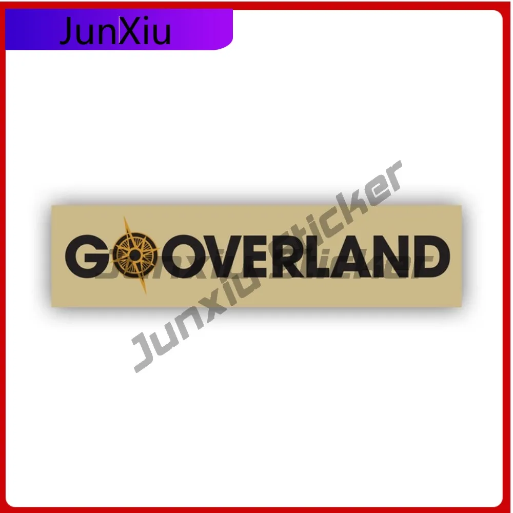 

Go Overland Sticker Sun Resistant Weather Resistant Anime Style For Motorcycle Helmet Rear Windshield Self Adhesive Removable