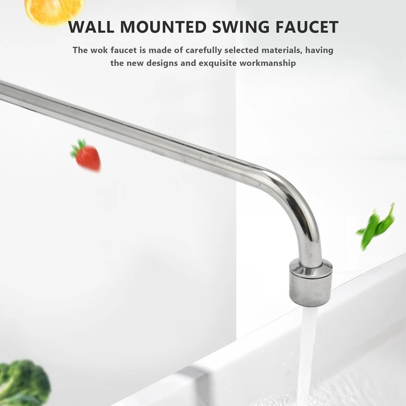 Pot Filler Kitchen Sink Faucet Wok Faucet Wall Mounted Pot Filler Faucet (300Mm)