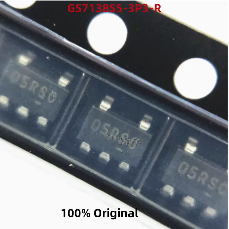 

10PCS 100% New GS7138S5-3P3-R GS7138S5 Q5RGC Q5R SOT23-5 Brand New Original Chips ic