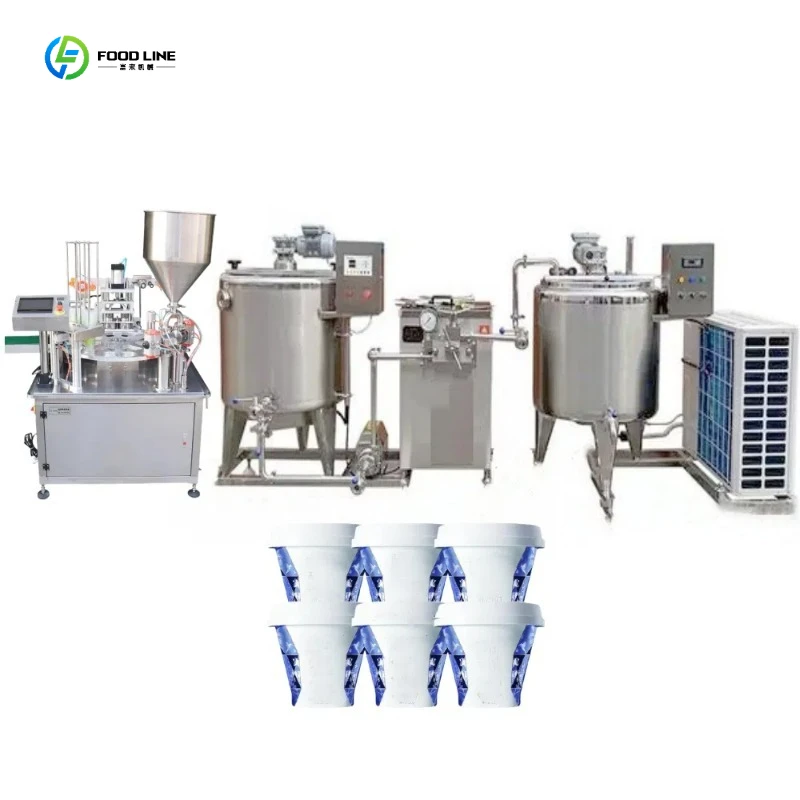 Automatic Yogurt Fermentation Pasteurization Machine Complete Dairy Greek Yogurt Production Line FL Customized