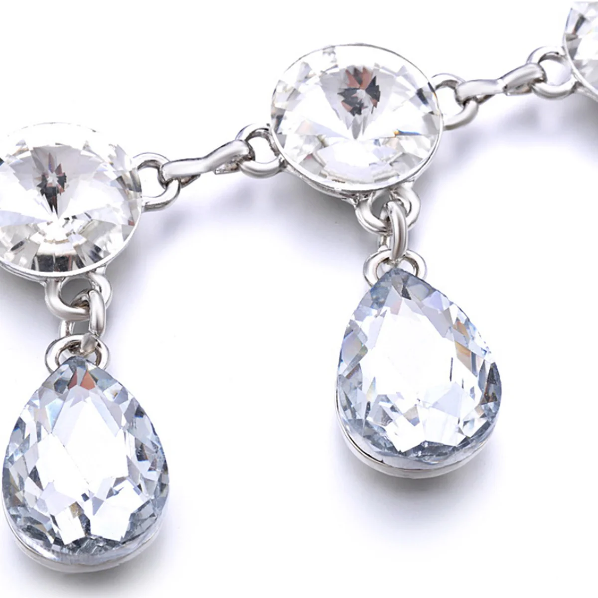 1Pcs Women Waist Chain Water Drop Alloy Rhinestone Body Chain Fashion Elegant Dress Dance Party Prom Wedding Decoration