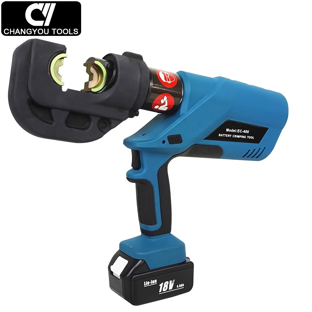 EC-400 16-400 Sqmm Battery Operated Steel Hydraulic Crimper for Cu Al Cable Automatic Cable Cutter