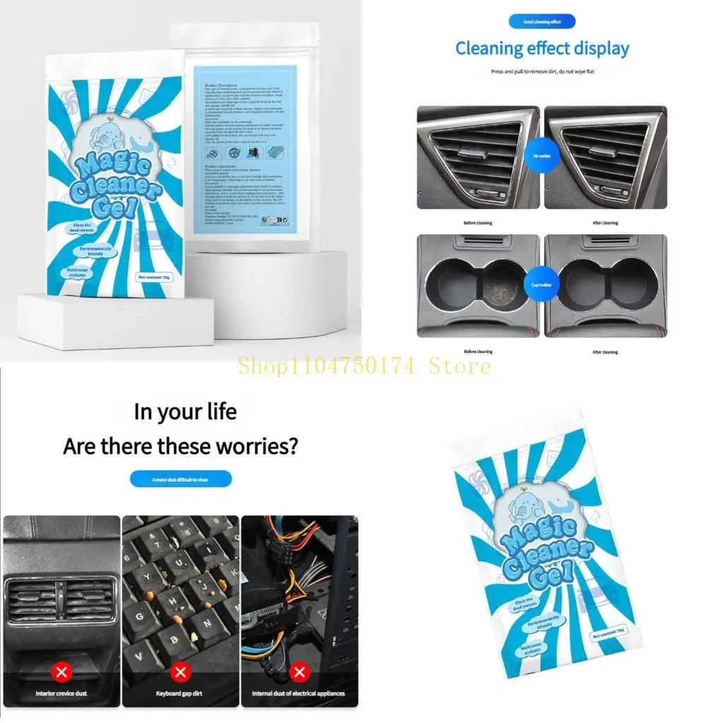 Multifunctional Cleaning Gel For Car Vent Home Appliances Reusable sale