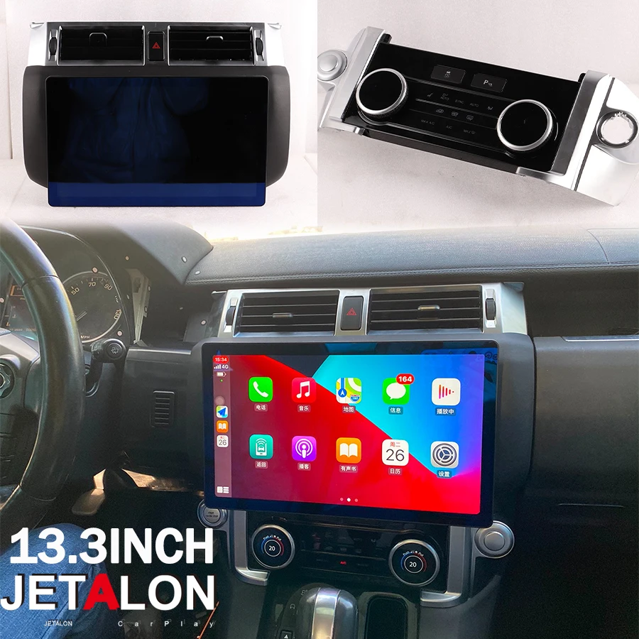

Автомобильный радиоприемник Carplay 8G 256G Android 15 для Land Rover Discovery 4, навигация, GPS, мультимедийный плеер, стерео Wi-Fi + 4G Auto BT UIS7862