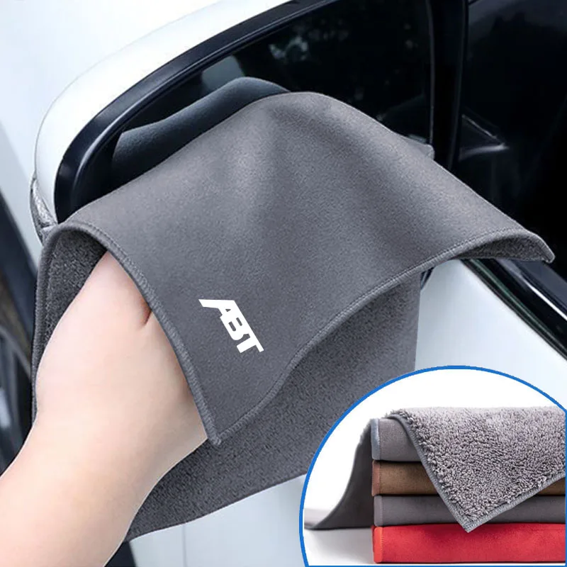 Microfiber Towel Car Drying Towel Auto Plush Wash Towel Car Cleaning For Audi ABT A6 C6 C5 A4 A3 A1 A7 A5 Q2L Q3 Q5 Q7 RS5