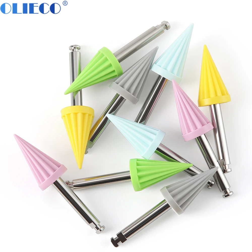 10Pcs Dental Silicone Rubber Tapered Soft/Hard Polishing Prophy Cup Oral Hygiene Dental Lab Tools
