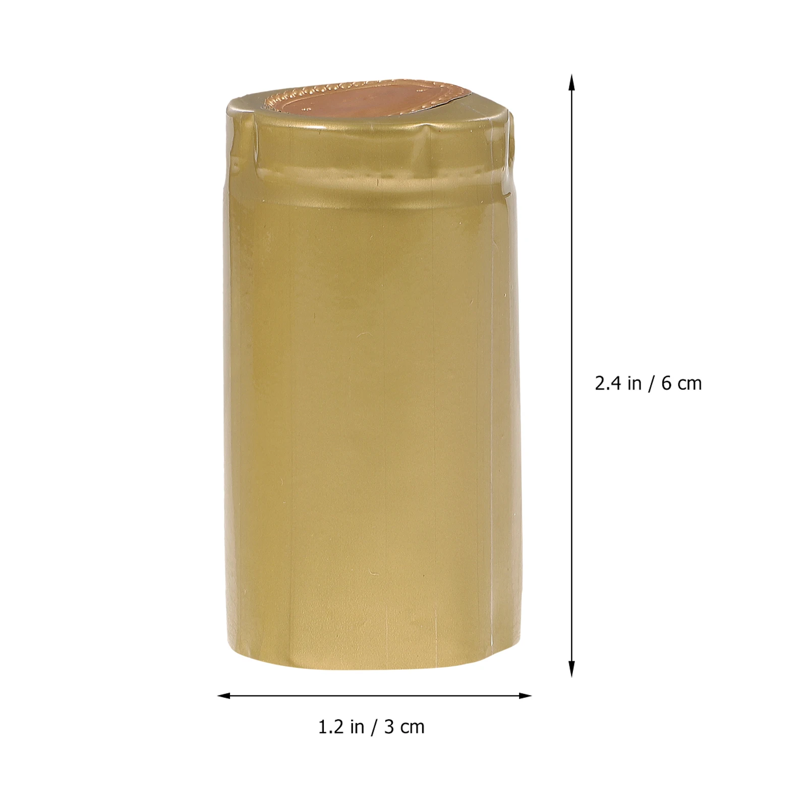 

100pcs Red Wine Heat Shrink Capsules Pvc Seal Bottle Cover Tear-Off Tab Easy Removal Homebrew Winery Kitchen Bar