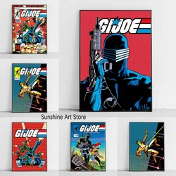 G.I. Joe Video Game Various Art Covers Poster Canvas Printing G.I. Joe Gaming Wall Art Decor Internet Bar Gaming Room Wall Decor