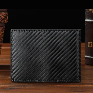 حامل بطاقات كربون رجالي محفظة بسيطة من الألياف الدقيقة جديد 2024 أعلى 6 مبيعات 60x60 إطار صور - No3