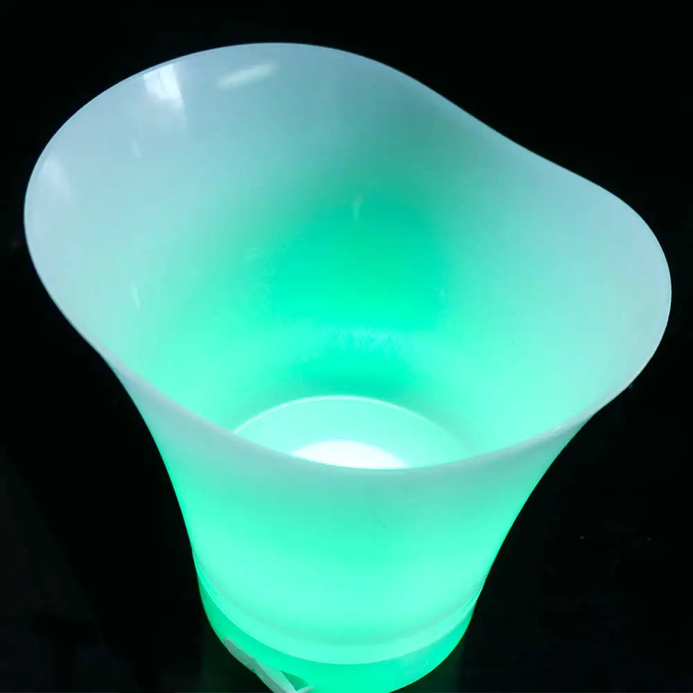 5L 7L LED Ice Bucket with Bluetooth speaker Barware RGB Beer Bucket Plastic Colorful Radiant Light Up Ice Cube Night Party