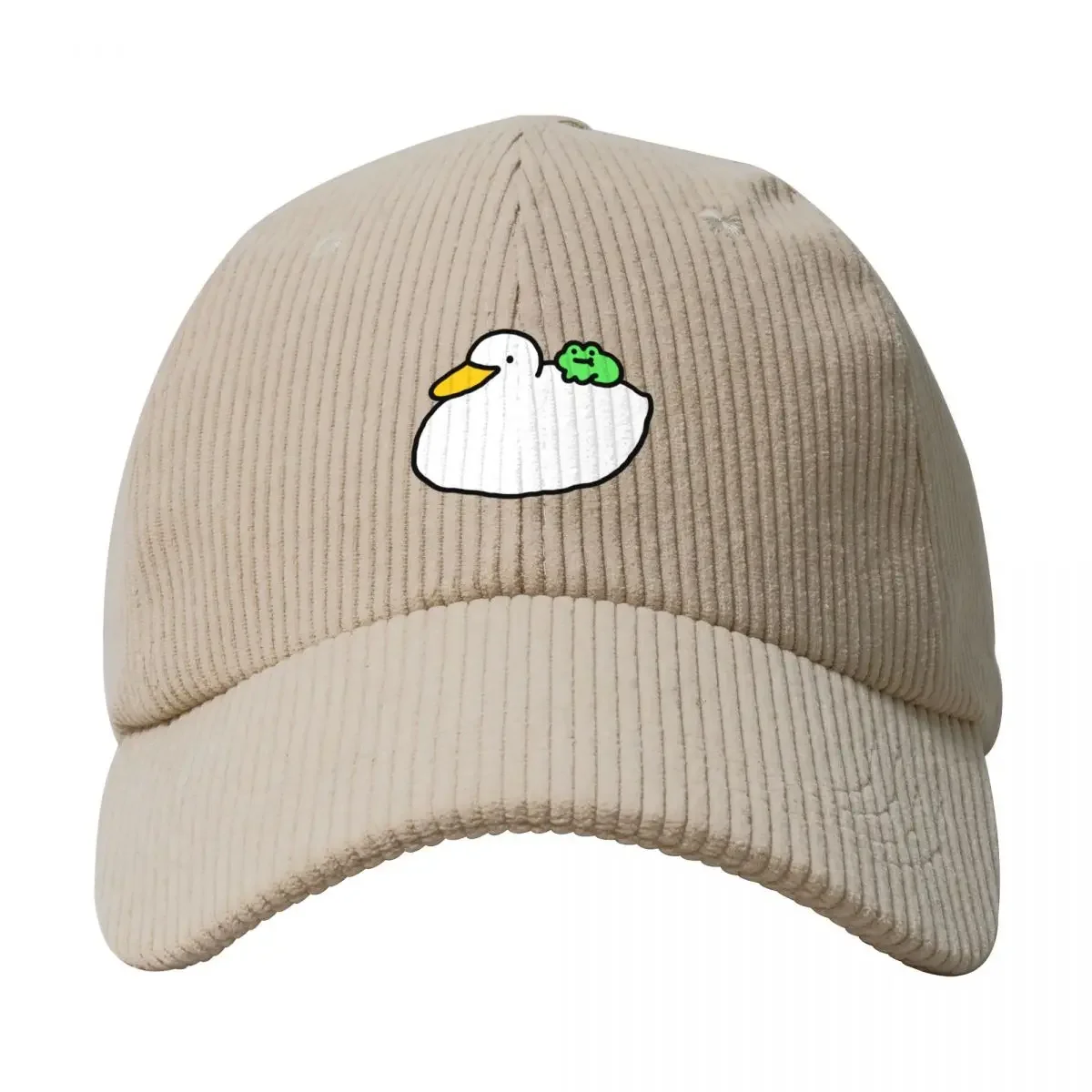 Bone De Beisebol Duck And Frog Corduroy, Snap Back Hat, Sports Cap, Sunhat Para Homens E Mulheres