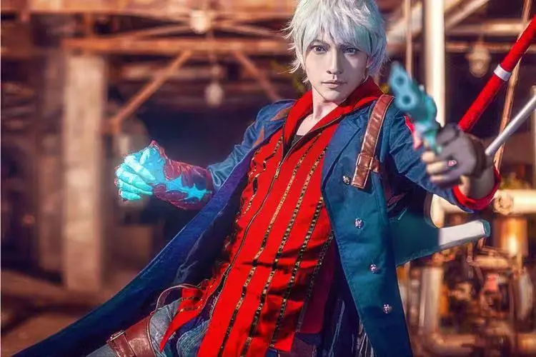 Nuevo Disfraz de Personaje de Videojuego 2026, Traje de Nero de Devil May Cry 4, Uniforme de Cosplay, Disfraz para Halloween, Navidad y Carnaval