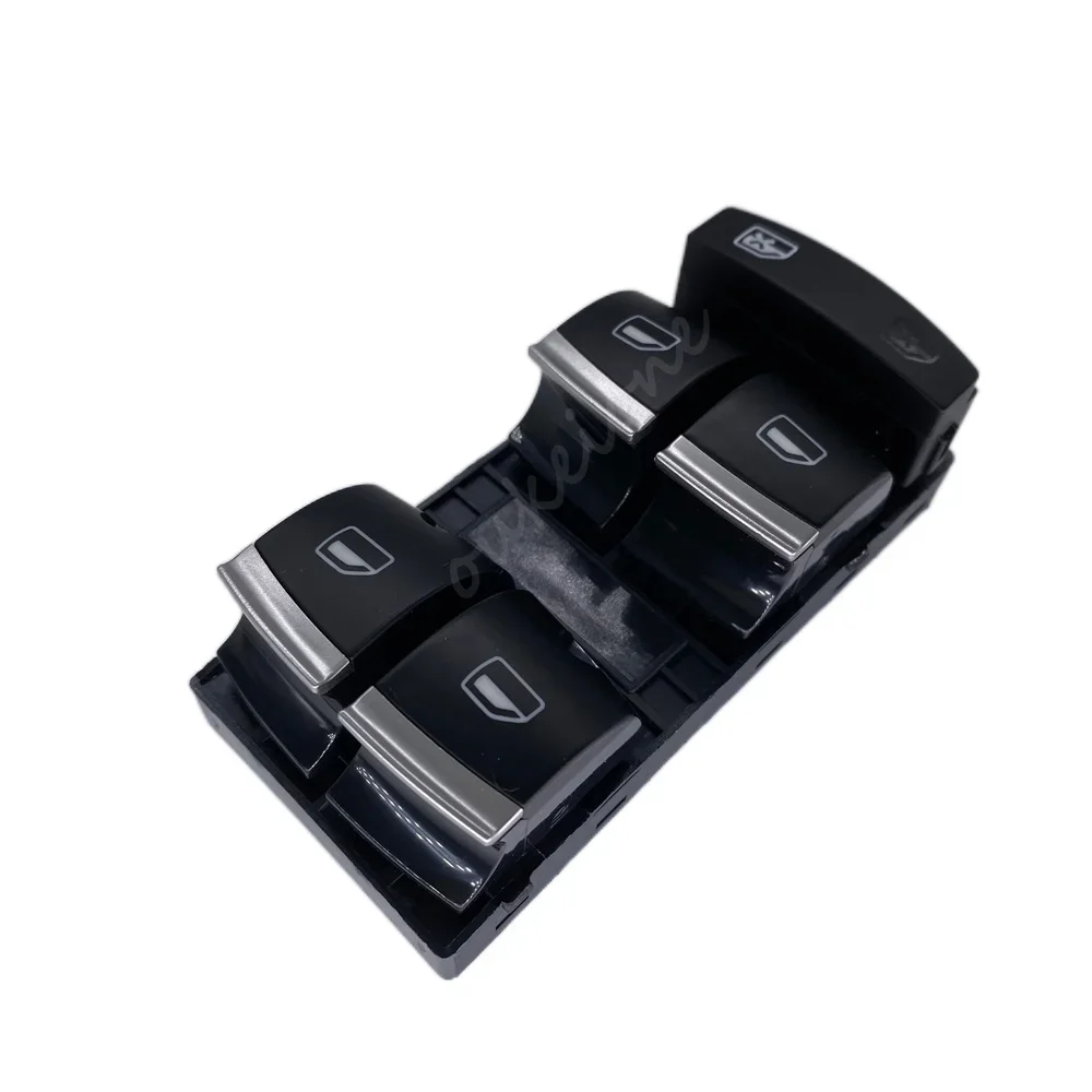 Chrome Window Glass Lifter Switch Regulator Button Parts for Audi A3 A4 S4 RS4 B6 B7 A6 S6 RS6 C6 Q7 4F0959851H Car Accessories