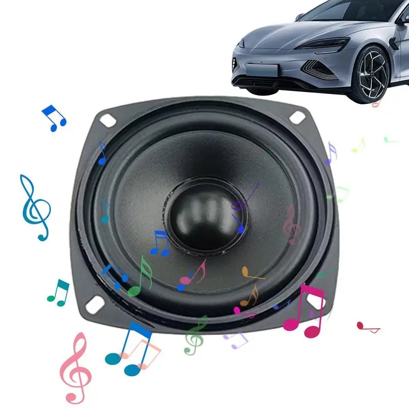 Car Speakers 4 Inches Auto Speakers Powerful Bass and Clear Vocals Universal Automotive Audio HiFi Music Full Range Frequency