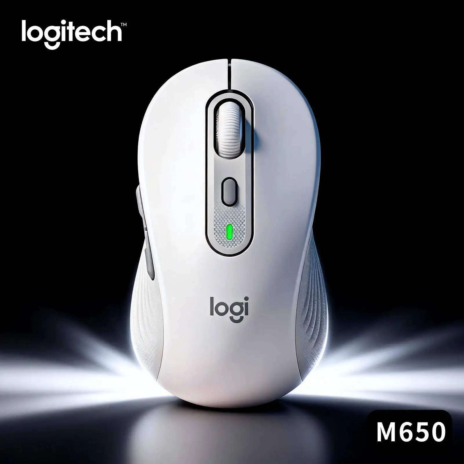 

Беспроводная мышь Logitech M650/M650L Signature — с усовершенствованным оптическим сенсором, резиновыми боковыми накладками и аккумулятором Bluetooth на 20 месяцев работы