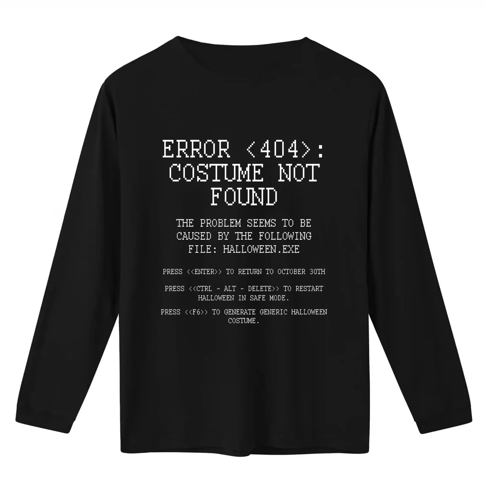 Halloween error costume not found apparel T-Shirt Summer Casual Cotton Tee Oversized Streetwear Tops Vintage Graphic Print