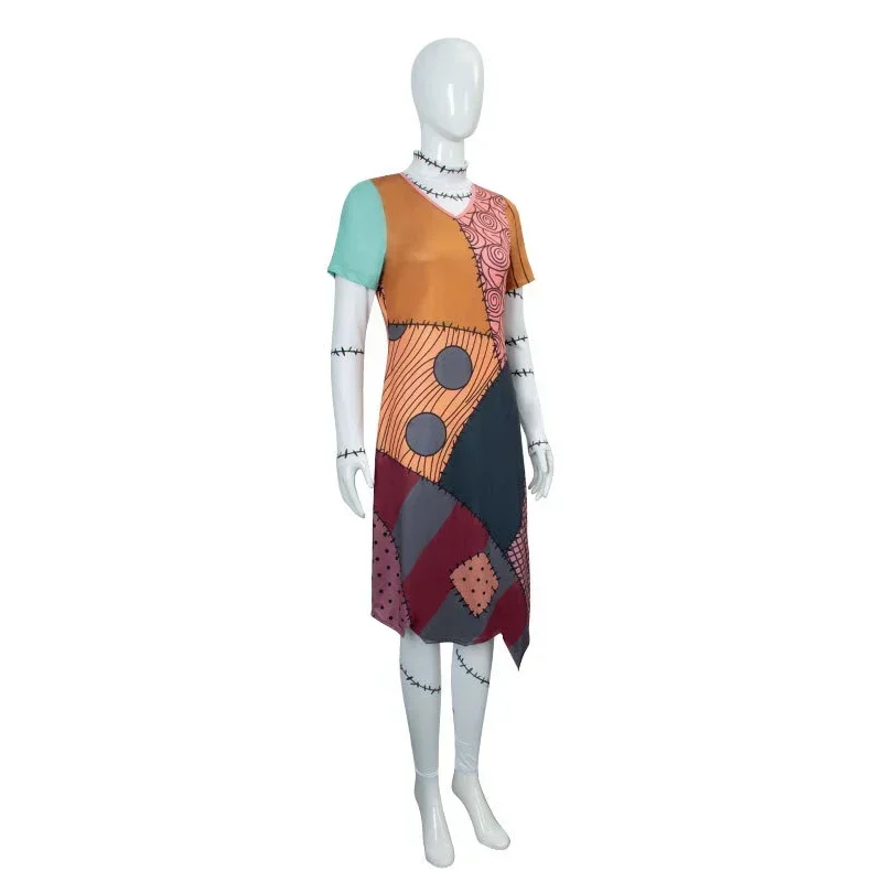 Sally Cosplay Kostuum Pruik Vrouwen Halloween Carnaval Party Comic-con Rollenspel Outfits 2026