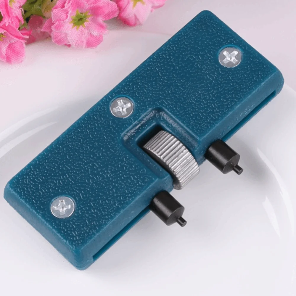 Dark Blue/Black Watch Back Case Opener Adjustable Plastic Watch Back Case Remover Wristwatch Repair Tool Back Case Removal