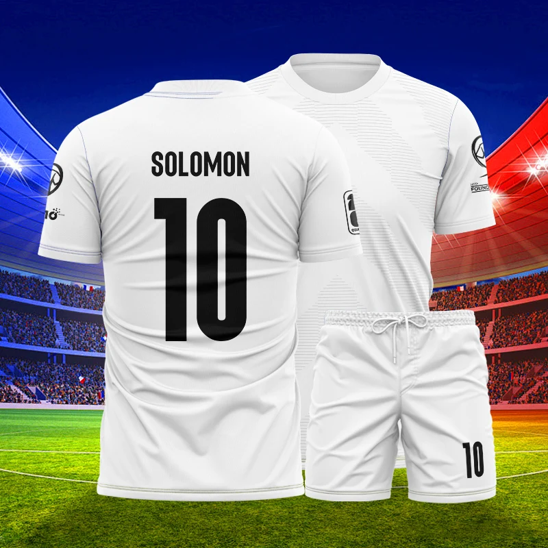 

TESM Summer T-shirt and Shorts Set a Men Casual Parent-Child Outdoor Sports Two-piece Suit