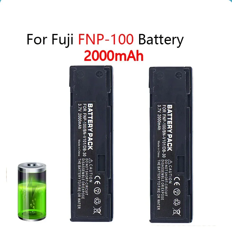 

3.7V 2000mAH FNP-100 Is Suitable for Fuji Camera Battery FNP-100 NP-100 DB-30 BN-V101 Battery