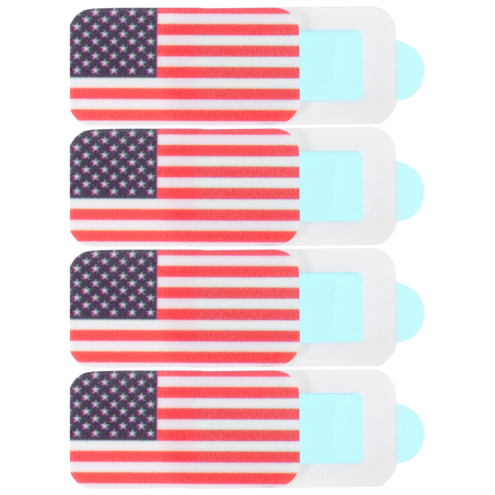 

4 pcs Protect Anti Webcam Slide Cover Laptop Phone Security Flag Cover Pattern Shield